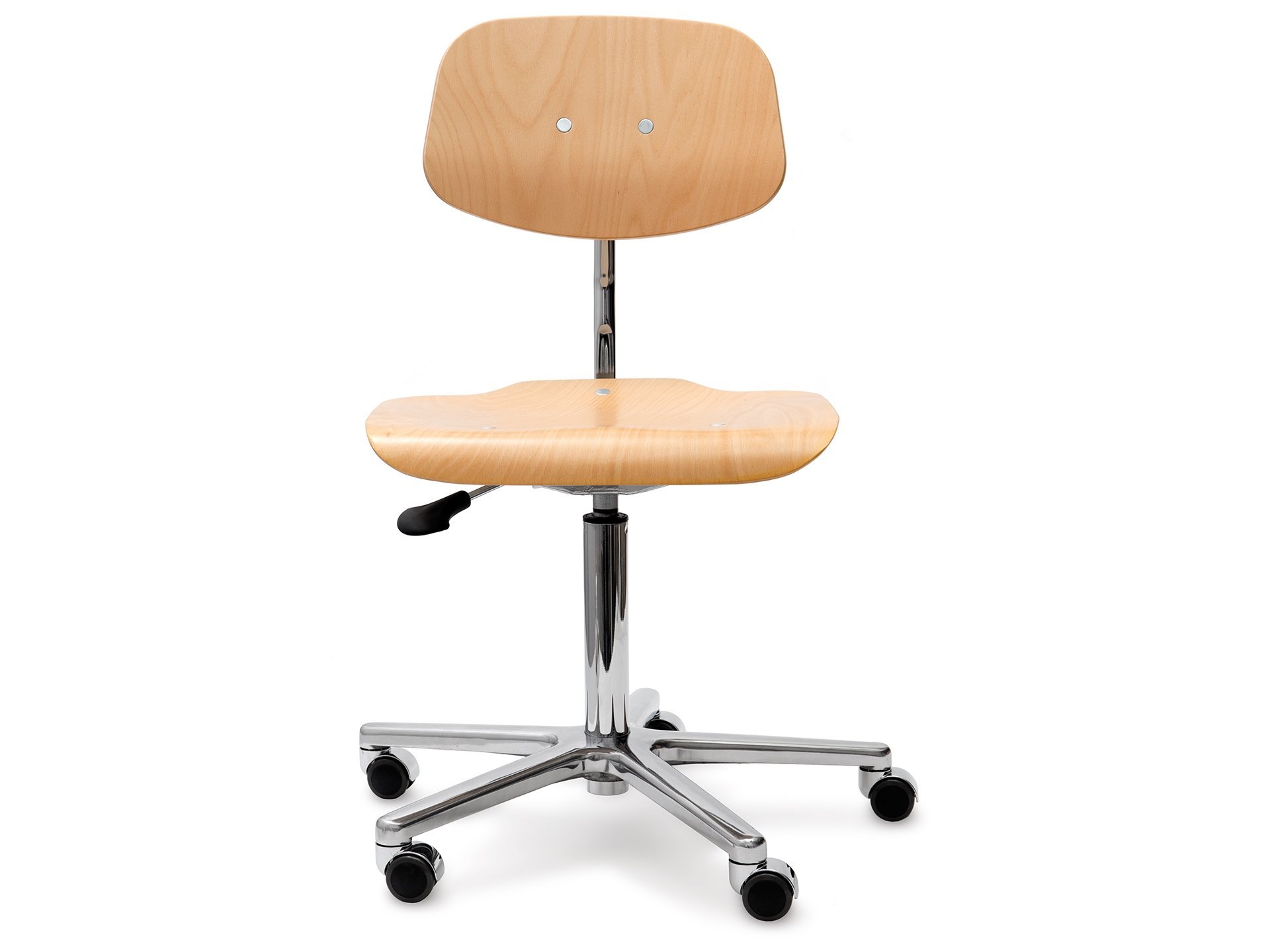 Modulor Arbeitsstuhl, 450-630 x 480 x 415, Buche natur