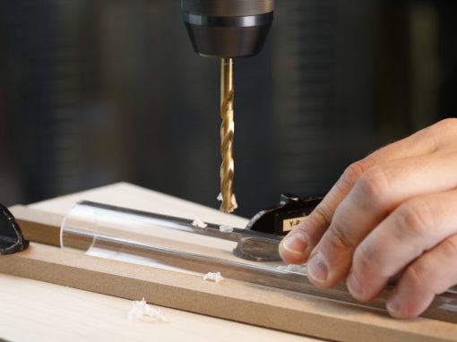 Acrylglas bohren mit Standbohrmaschine