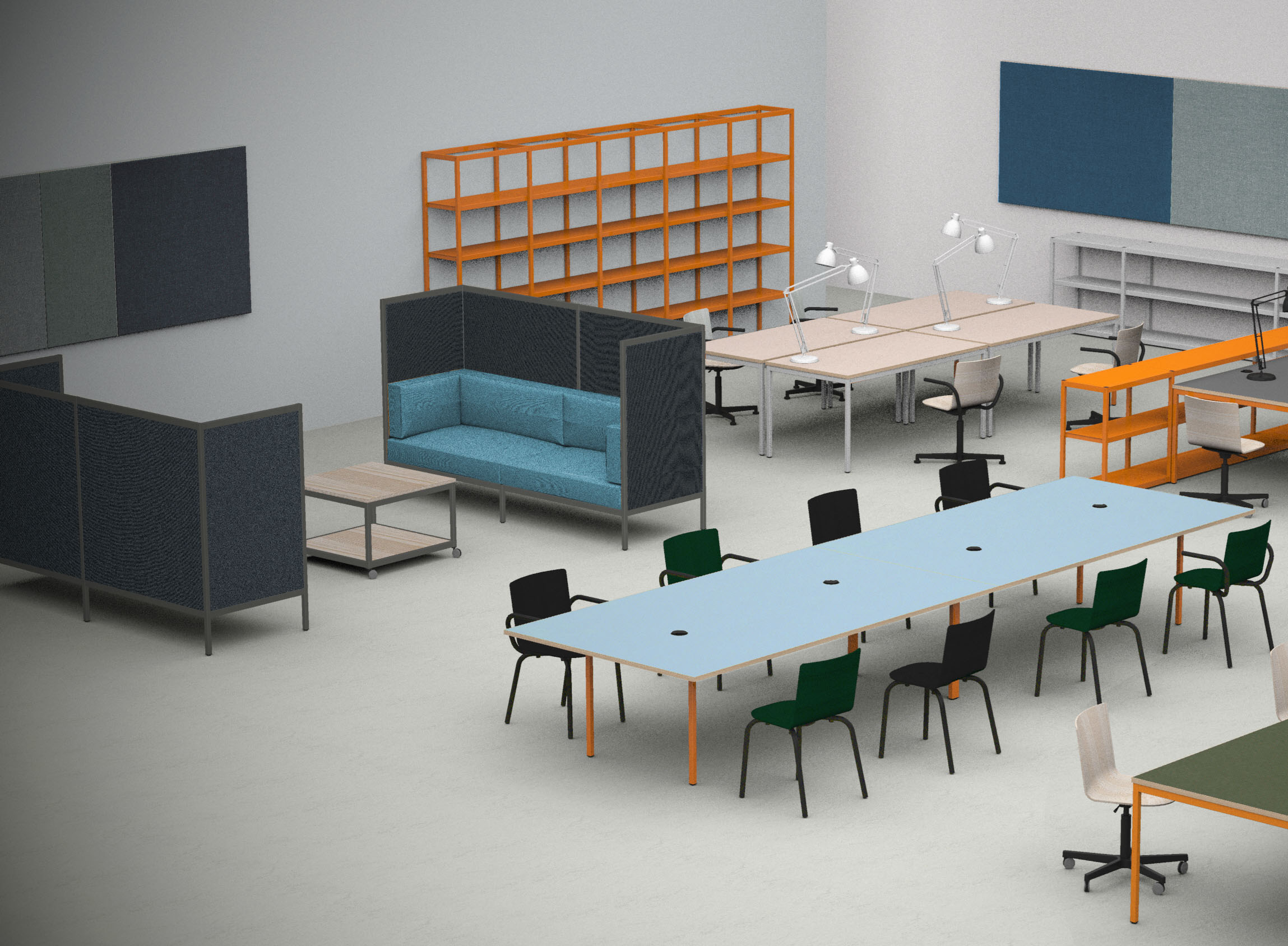 Farbgestaltung in Büro und Arbeitszimmer