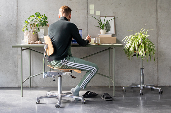 Grüne Farbgestaltung in Büro und Arbeitszimmer