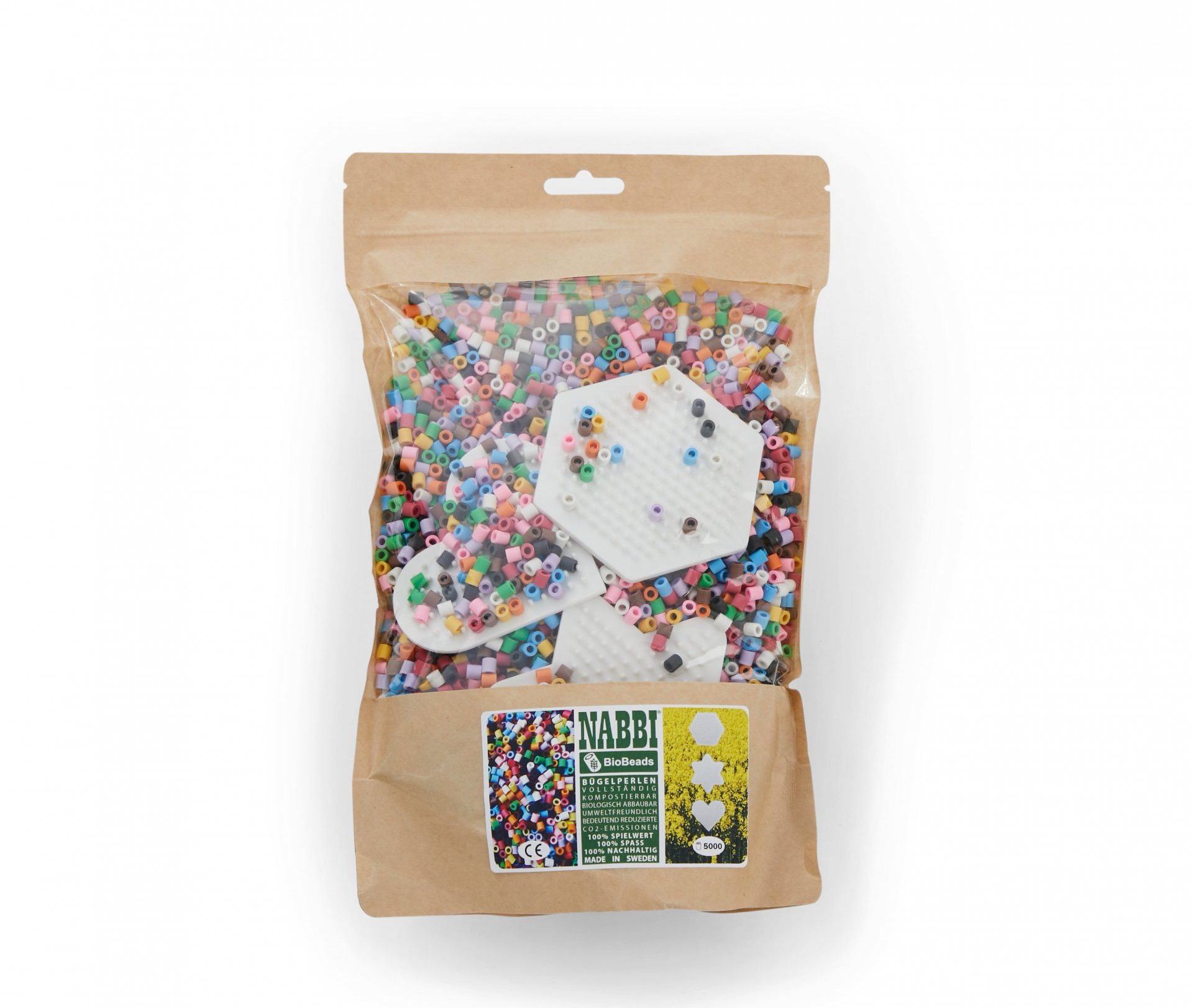 Bügelperlen Set, 100% kompostierbar Bügelperlen Set, 100% kompostierbar