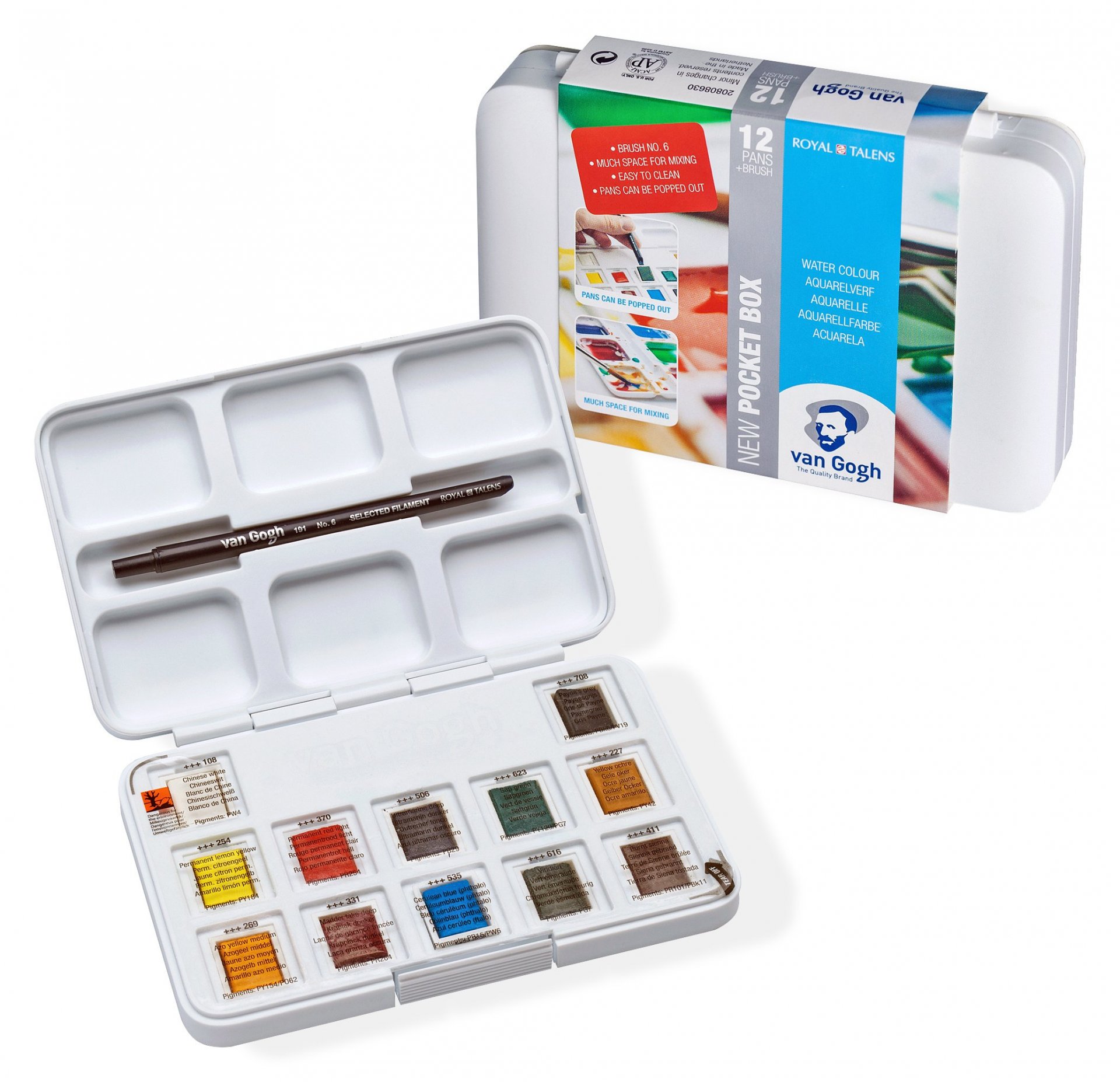 Royal Talens Aquarellfarbe Pocketbox Set Royal Talens Aquarellfarbe Pocketbox Set