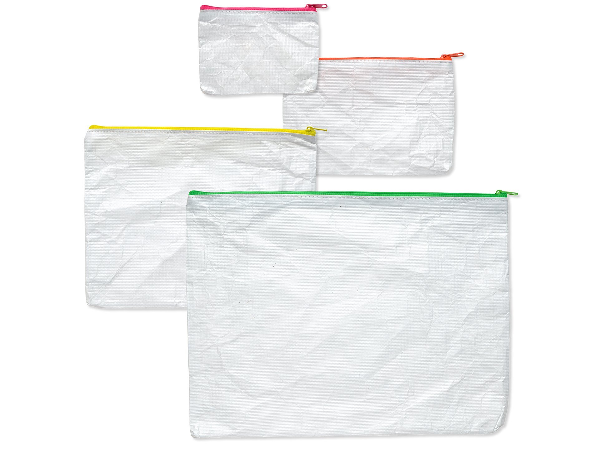 Reißverschlussbeutel PE-Vlies, weiß