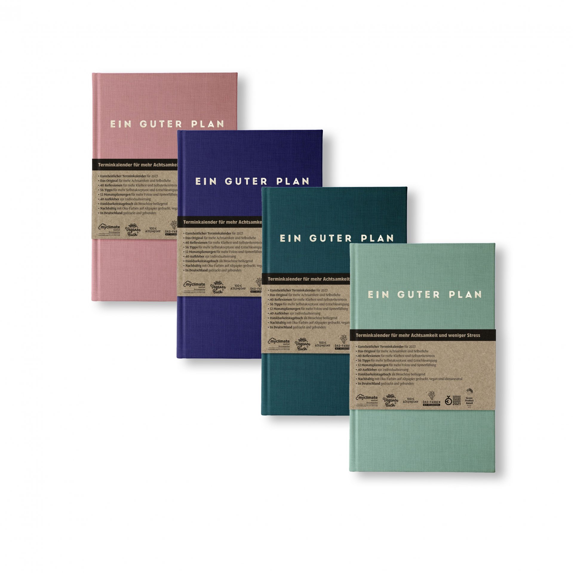Wochenkalender Ein guter Plan, Leineneinband Wochenkalender Ein guter Plan, Leineneinband