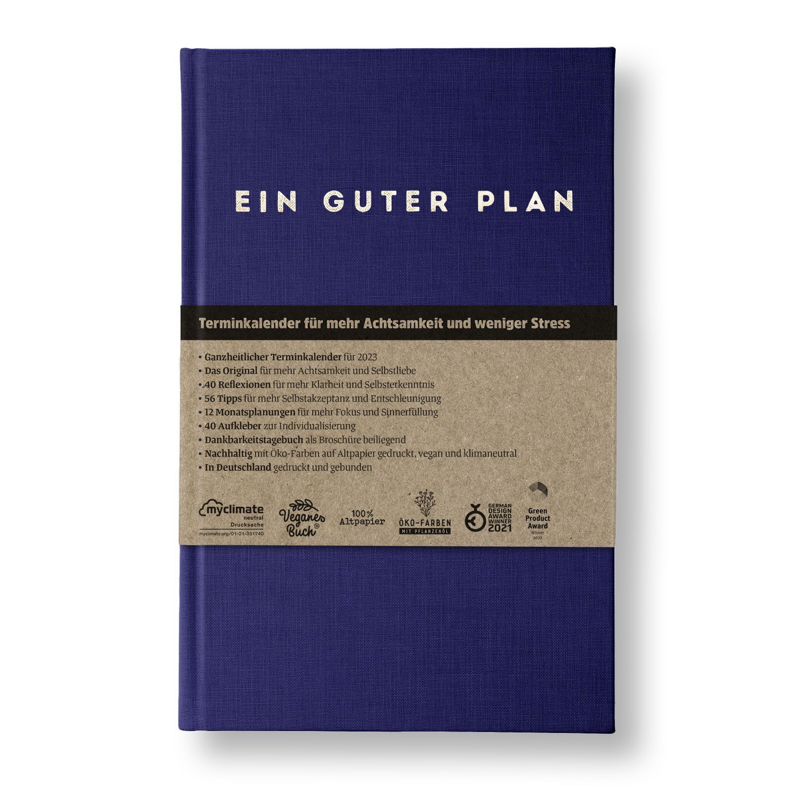 Wochenkalender Ein guter Plan, Leineneinband Wochenkalender Ein guter Plan, Leineneinband