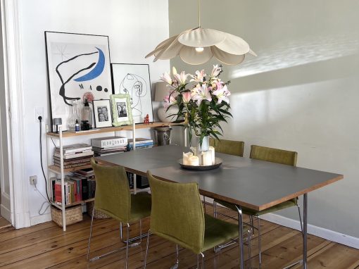 Möbelsafari Teil 3: Apartement Milena Höhl mit Tischplatte von Modulor
