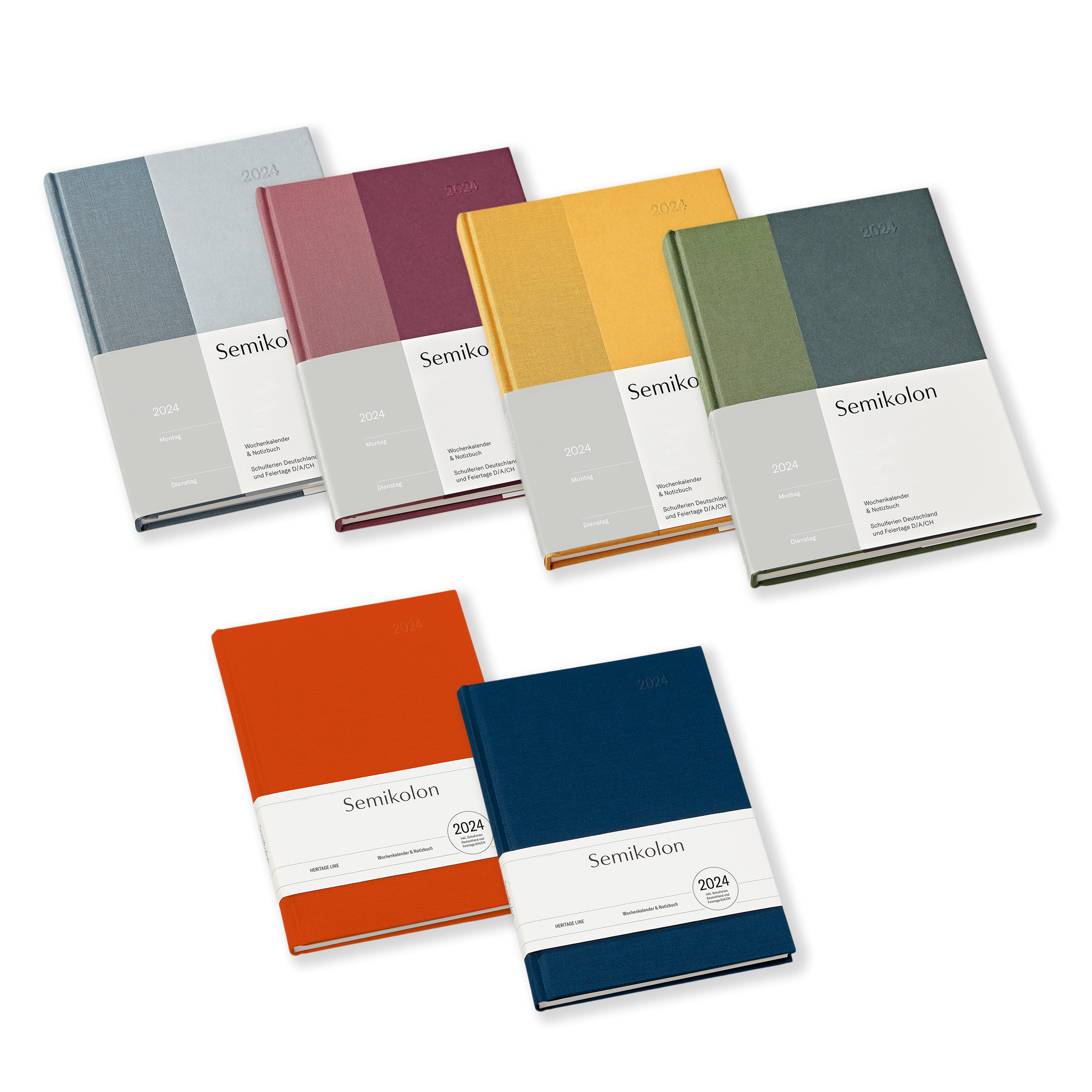 Semikolon Wochenkalender Kurator Zwischenlagekarton
