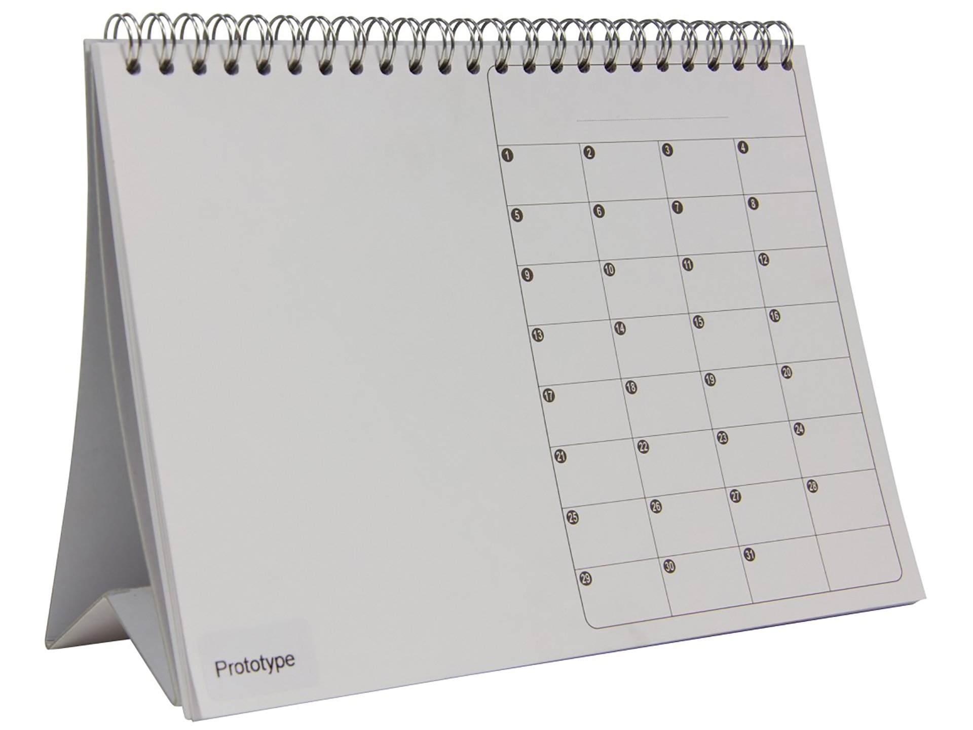 Tischkalender zum Selbergestalten Acrylglas XT Quadratstab, farblos