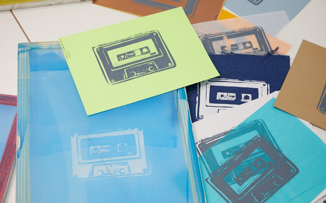 Material des Monats: Siebdruck