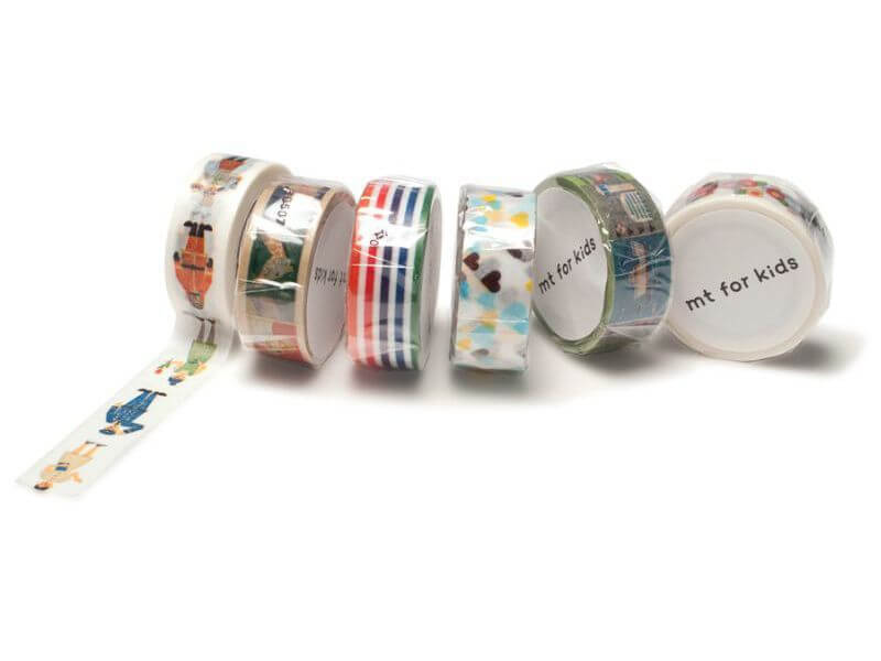 Mt ForKids Washi Klebeband gemustert Acrylglas XT Quadratstab, farblos