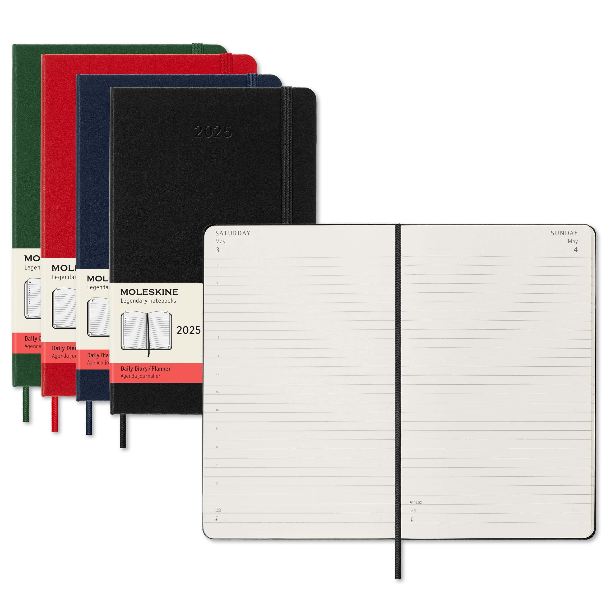 Moleskine Tageskalender Acrylglas XT Quadratstab, farblos