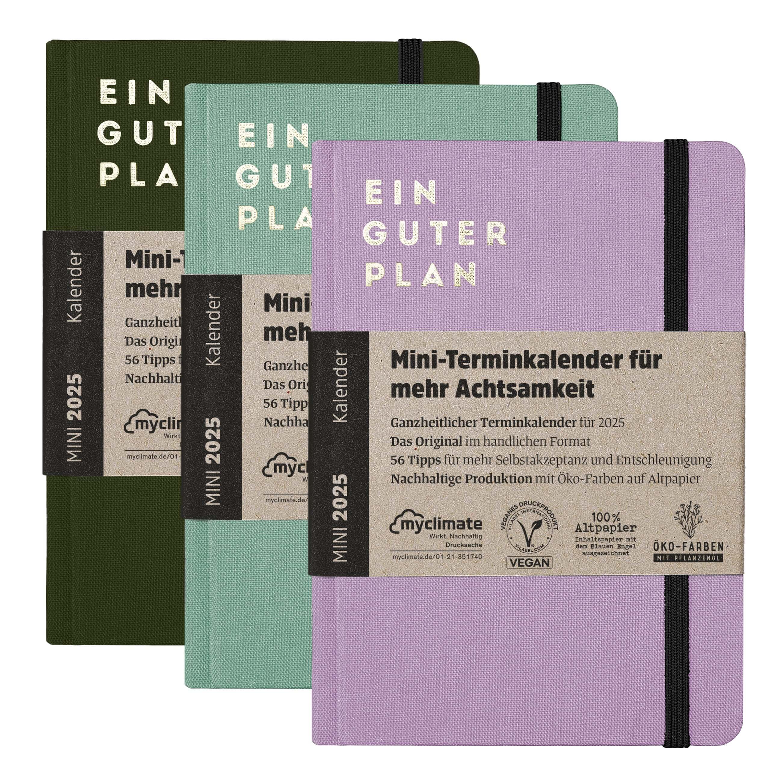 Wochenkalender Ein guter Plan Mini Wochenkalender Ein guter Plan, Leineneinband
