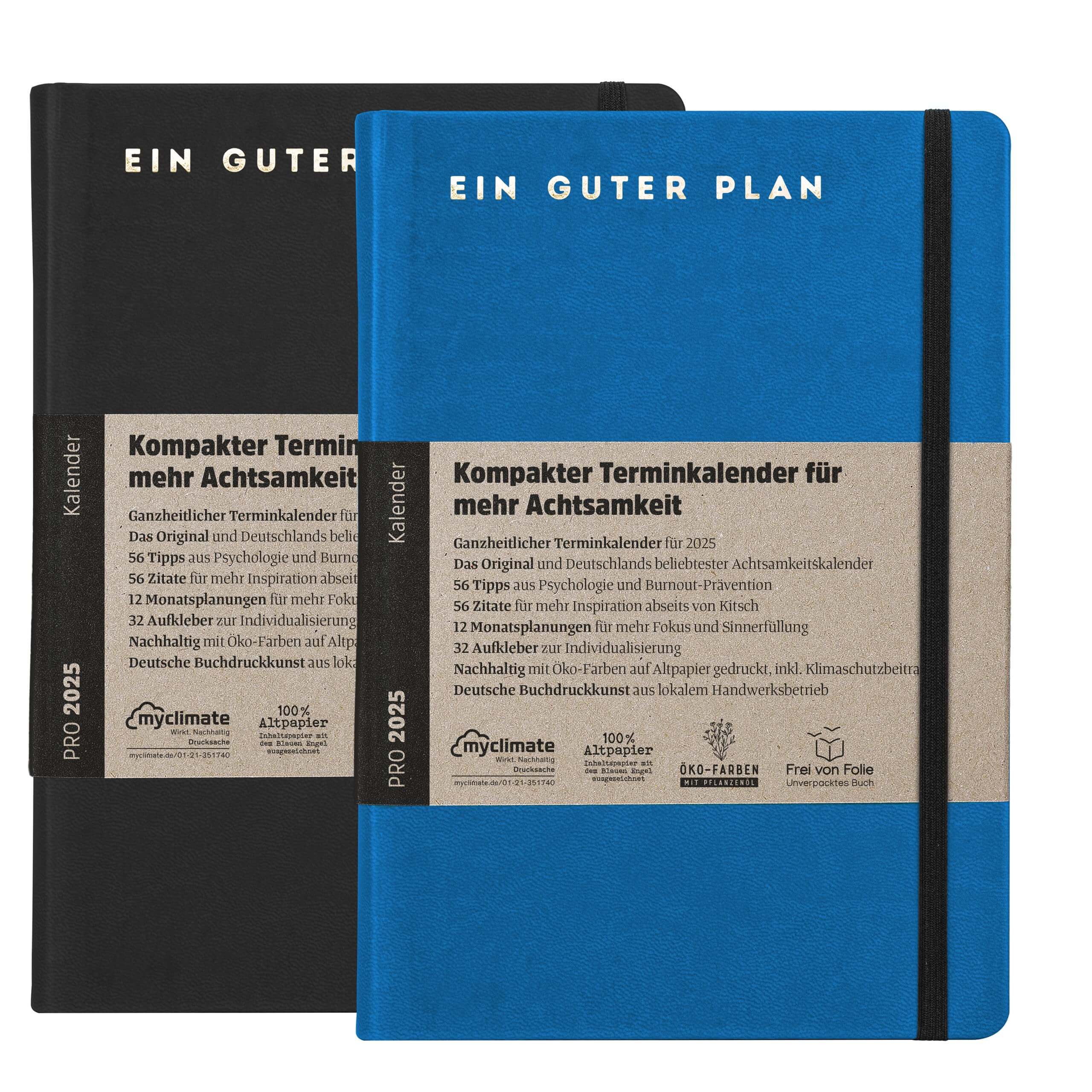 Wochenkalender Ein guter Plan Pro Wochenkalender Ein guter Plan Mini, Leineneinband