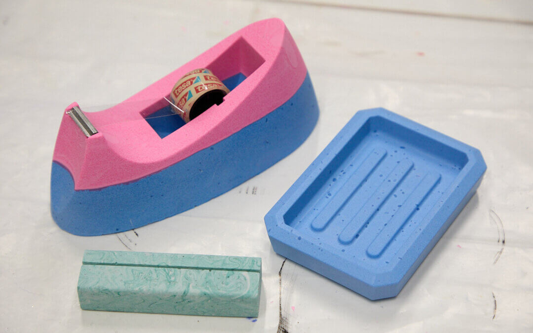 Mit Jesmonite farbig gießen