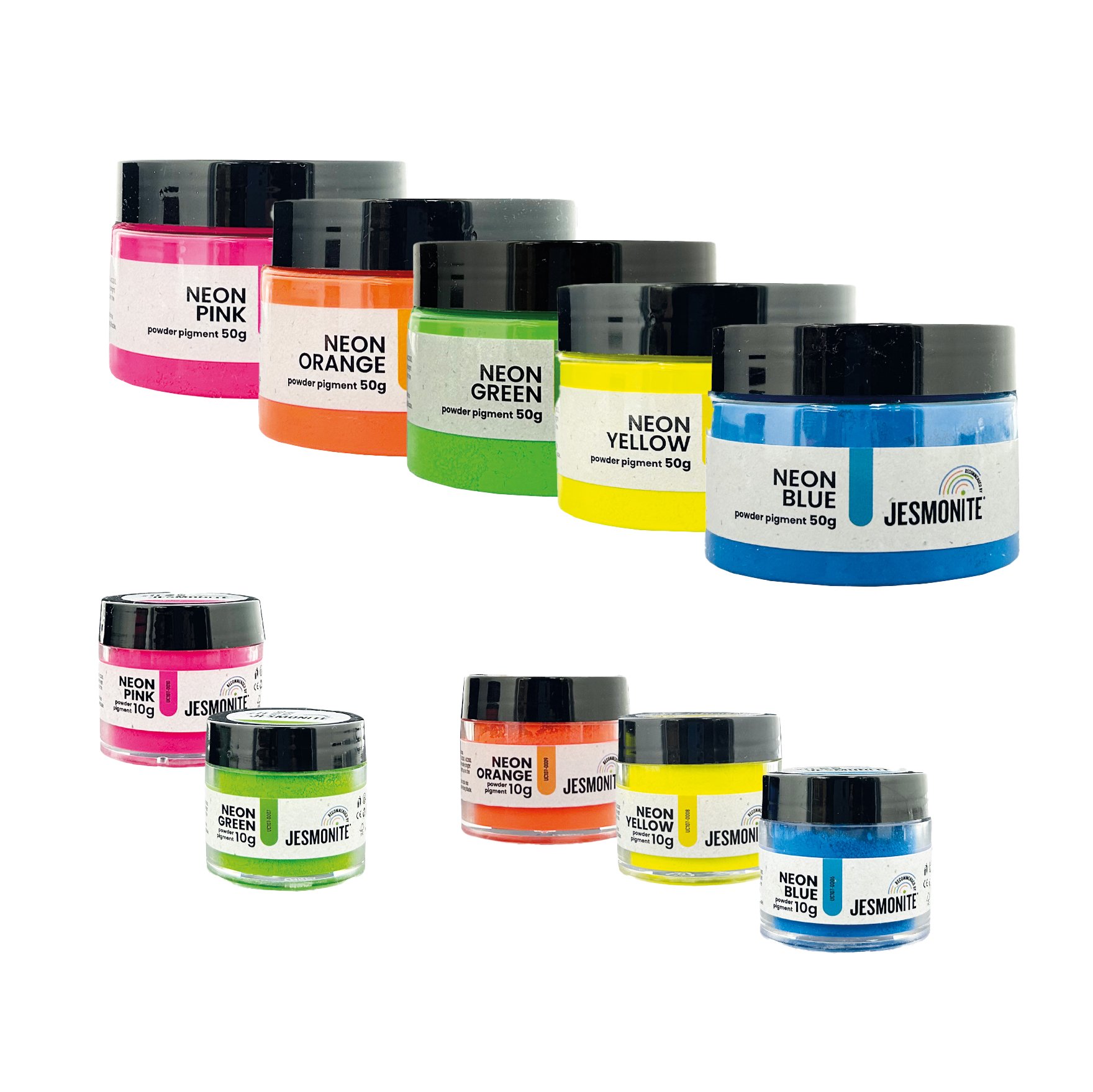 Jesmonite Pigment Pulver Fluo Produkthinweis: TFC Silikon Kautschuk Typ 12 belastbar