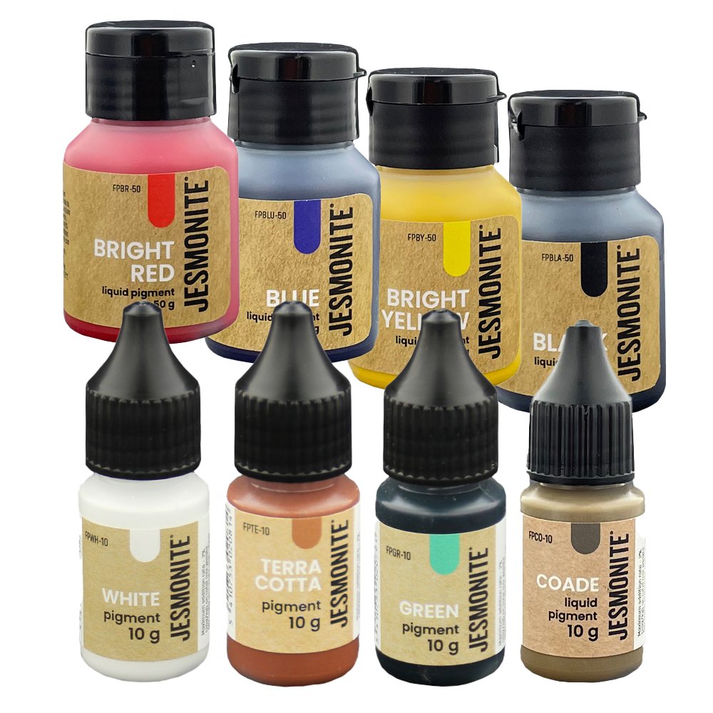 Jesmonite Pigment flüssig Produkthinweis: Mischbecher Polyethylen