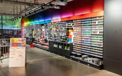 Die wahrscheinlich größte Stiftewand der Welt